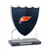 Premium acrylic award with acrylic base, standing