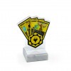 Standard acrylic award with marble base, wide (max. size 21x26 cm)