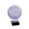 Standard acrylic award with marble base, wide (max. size 21x26 cm)