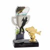 Fishing cup acrylic award with figure
