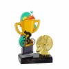Cycling cup acrylic award with figure
