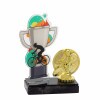 Cycling cup acrylic award with figure