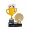 Poker cup acrylic award with figure