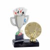 Poker cup acrylic award with figure