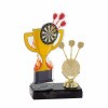 Darts cup acrylic award with figure
