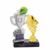 Motorsports cup acrylic award with figure