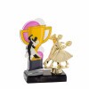 Ballroom dancing cup acrylic award with figure