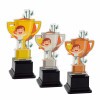 Martial artist kids acrylic trophy