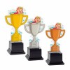Swimmer girl kids acrylic trophy