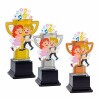 Dancing couple kids acrylic trophy