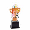 Dancing couple kids acrylic trophy