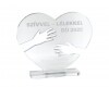 Premium acrylic award with acrylic base, wide
