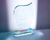 Elza engravable crystal award in gift box