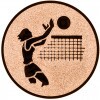 Volleyball (Women) medal insert gold 50 mm