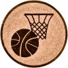 Basketball medal insert