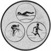Triathlon medal insert