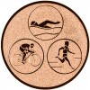 Triathlon medal insert