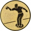 Pétanque medal insert