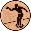 Pétanque medal insert