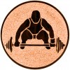 Weightlifting medal insert