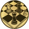 Chess medal insert bronze 25 mm