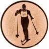 Cross-country skiing medal insert