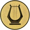 Music (harp) medal insert