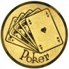 Poker medal insert