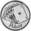 Poker medal insert