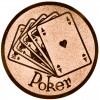 Poker medal insert