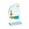 Glass trophy Halle in gift box