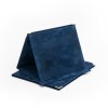 Plush plaque folder in blue color