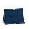Plush plaque box in blue color
