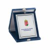 Plush plaque box in blue color