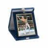 Plush plaque box in blue color
