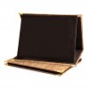 Wood effect plaque folder