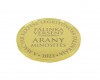 Gold plated brass coin