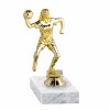 Handball women golden figure with base