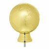 Gold globe figure