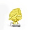 Football (shoe, ball) golden figure with base