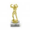 body builder golden figure with base