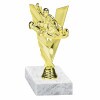 Go-Kart golden figure with base