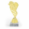 Football Goalkeeper golden figure with base