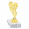 Football Goalkeeper golden figure with base