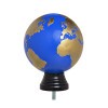 Gold globe figure with base