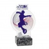 Standard acrylic award with marble base, wide (max. size 21x26 cm)