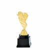 Football Goalkeeper on black block base