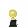 Globe on black block base
