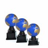 Globe on black block base