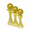 Football Ball on a gold column stand